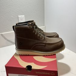 Brand New Wolverine Work Boots For Men. Size 9.5. Soft Toe 