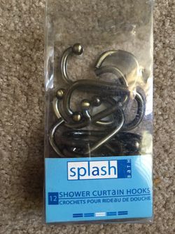 Shower curtain hooks