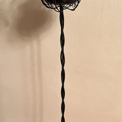Glass Plant Terrarium with 40’ toll Black Metal Stand