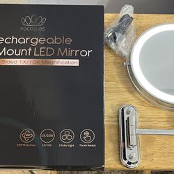 Rechargeable Wall Mounted Make-up Mirror