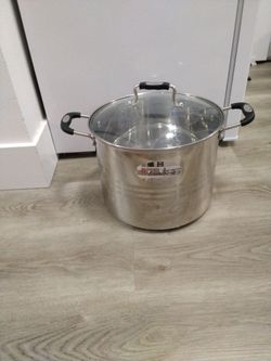 Stainless Steel Stock Pot with Glass Lid