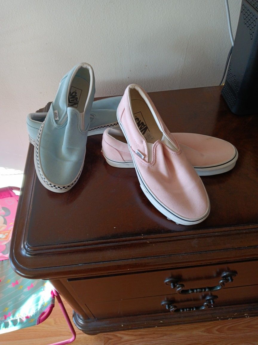 2 Pairs of Vans $40