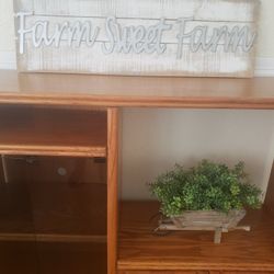 Huge Wooden And Metal Wall Decor. Farm Sweet Farm. 30in X 12. 1/2 In. 