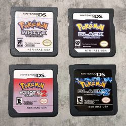 DS games Pokemon Black, White, Black2 White 2