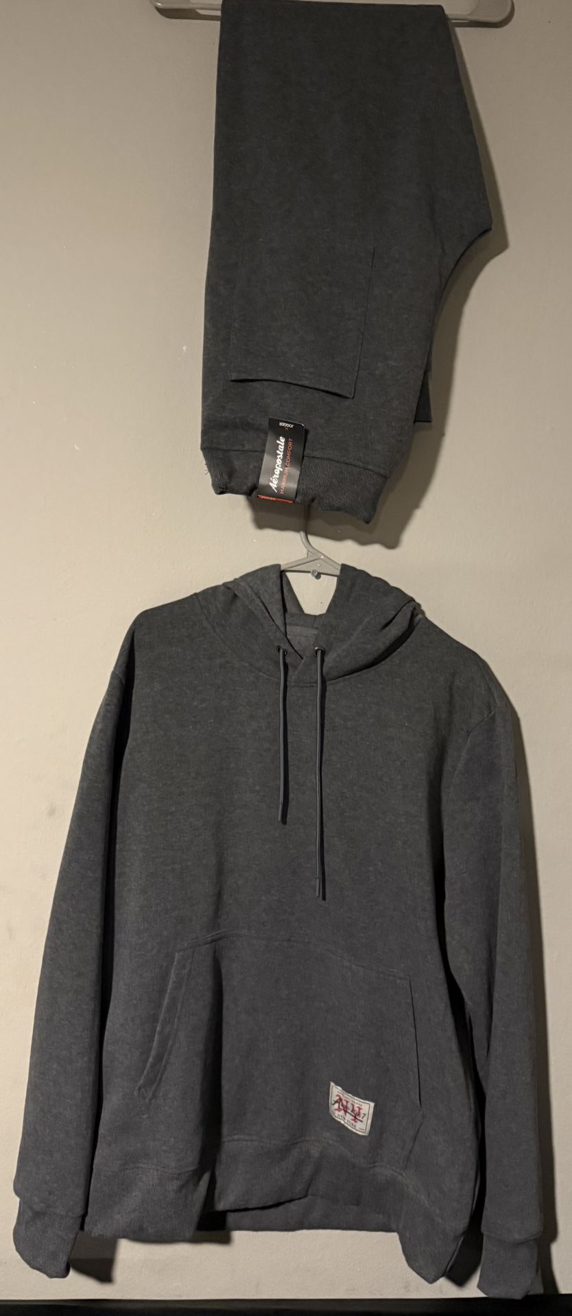 Aeropostale Gray Jogger Hoodie Set (NEW)