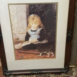 Little Girl Image Beautifully Framed REDUCED