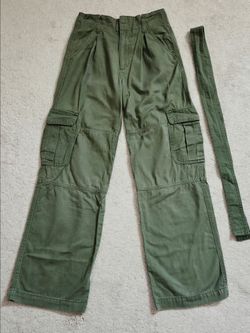 Womens Cargo in army green color