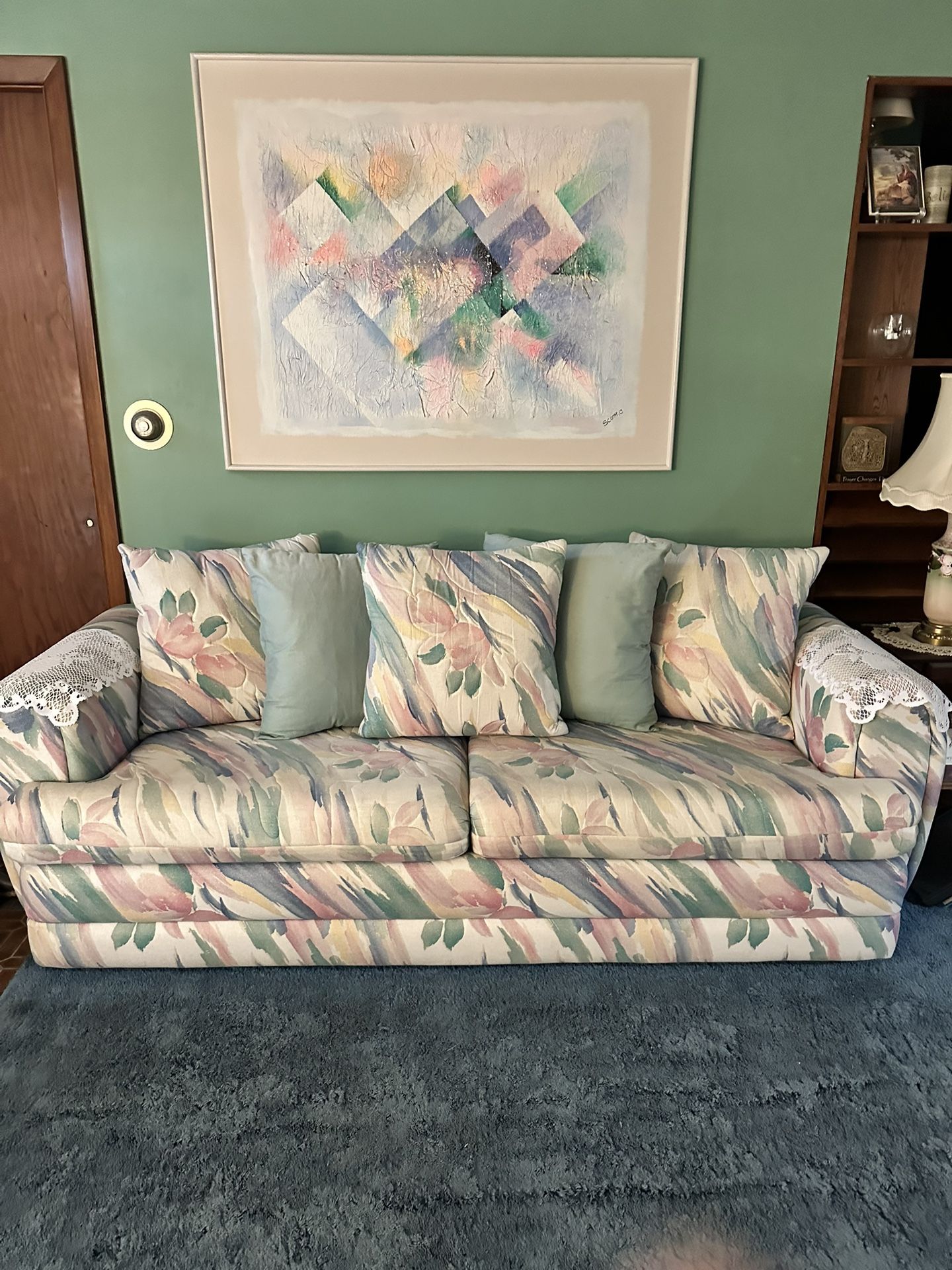 Couch, Loveseat and Artwork