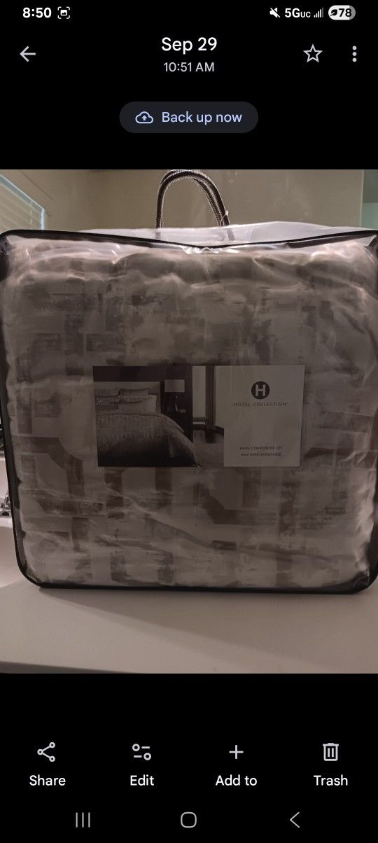 Wine Stuff and Comforter