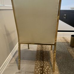 Gold & Cream Desk Or Living Room Chai