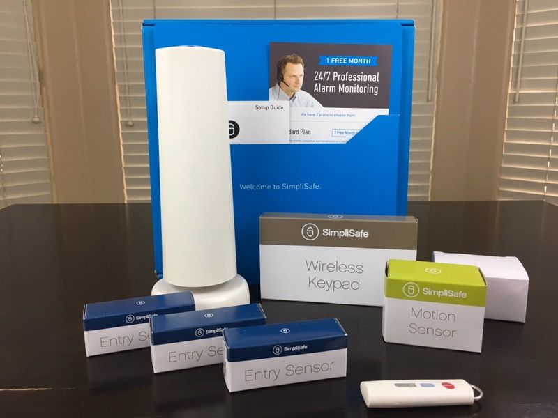 SimpliSafe 7 Piece Kit Prime Home Security Alarm Monitoring - Open Box