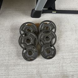 FITNESS GEAR Olympic Barbell Grip Weight plates $70  