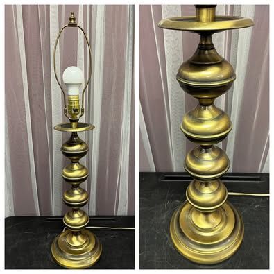 Vintage Mid Century Stiffel Brass Baluster Form Table Lamp