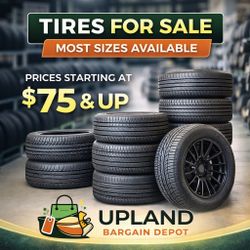 Tires for Sale – Most Sizes Available – Prices Starting at $75