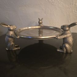 Brand New Arthur Court Bunny Cake/Dessert Stand