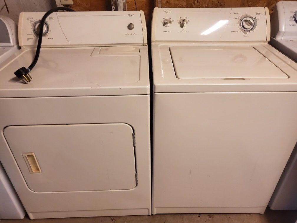 Large Capacity Whirlpool Washer And Electric Dryer Set 
