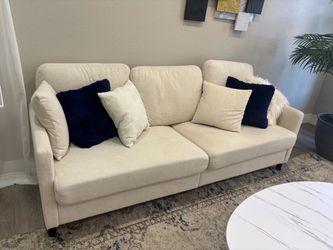 Beige sofa