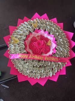 Eternal Flower bouquet With Money 