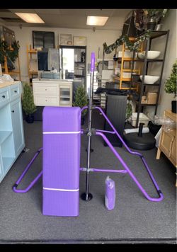 New Gymnastic Bar And Mat for Kids Adjustable Height Folding Training Monkey Bars