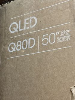 SAMSUNG 50-Inch Class QLED 4K Q80D Series Quantum HDR+, Dolby Atmos Object Tracking Sound Lite, Direct Full Array, Q-Symphony 3.0, Gaming Hub, Smart T