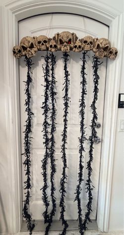 Halloween Skull Door Hanging