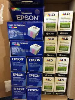 Older printer ink still sealed for Epson
