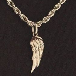 Wing Pendant Chain New Gold 