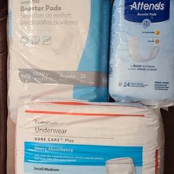 Adult Underwear & Booster pads