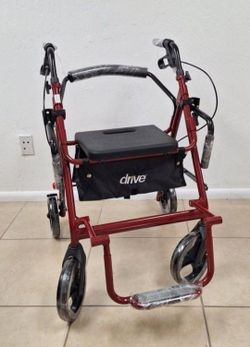Duet Folding Transport Wheelchair and Rollator Walker