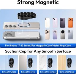 ULANZI MA39 3-in-1 Suction Magnetic Phone Holder for MagSafe