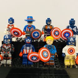 Captain America Variety Unique Bundle | New Custom LEGO Compatible Toys