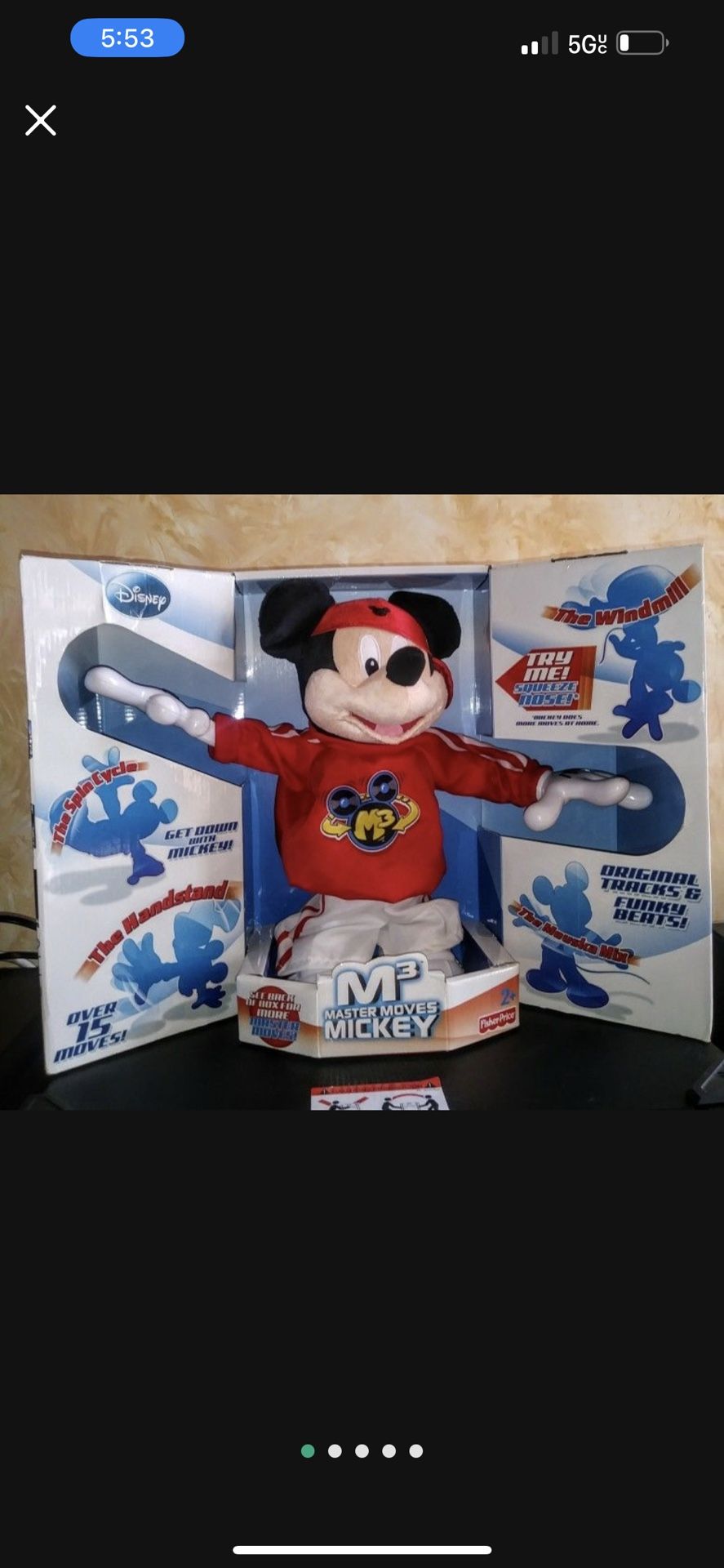 Fisher Price Master Moves Mickey Mouse