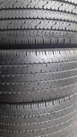 Set of 4 matching tires bridgestone V-steel ..size LT245/75R16