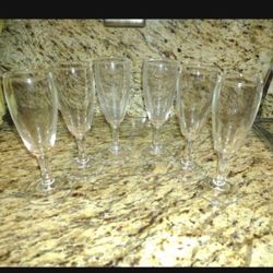 6 Champagne Coupes, Six Inches Tall