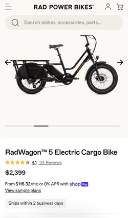 Rad wagon 5 electric cargo bike