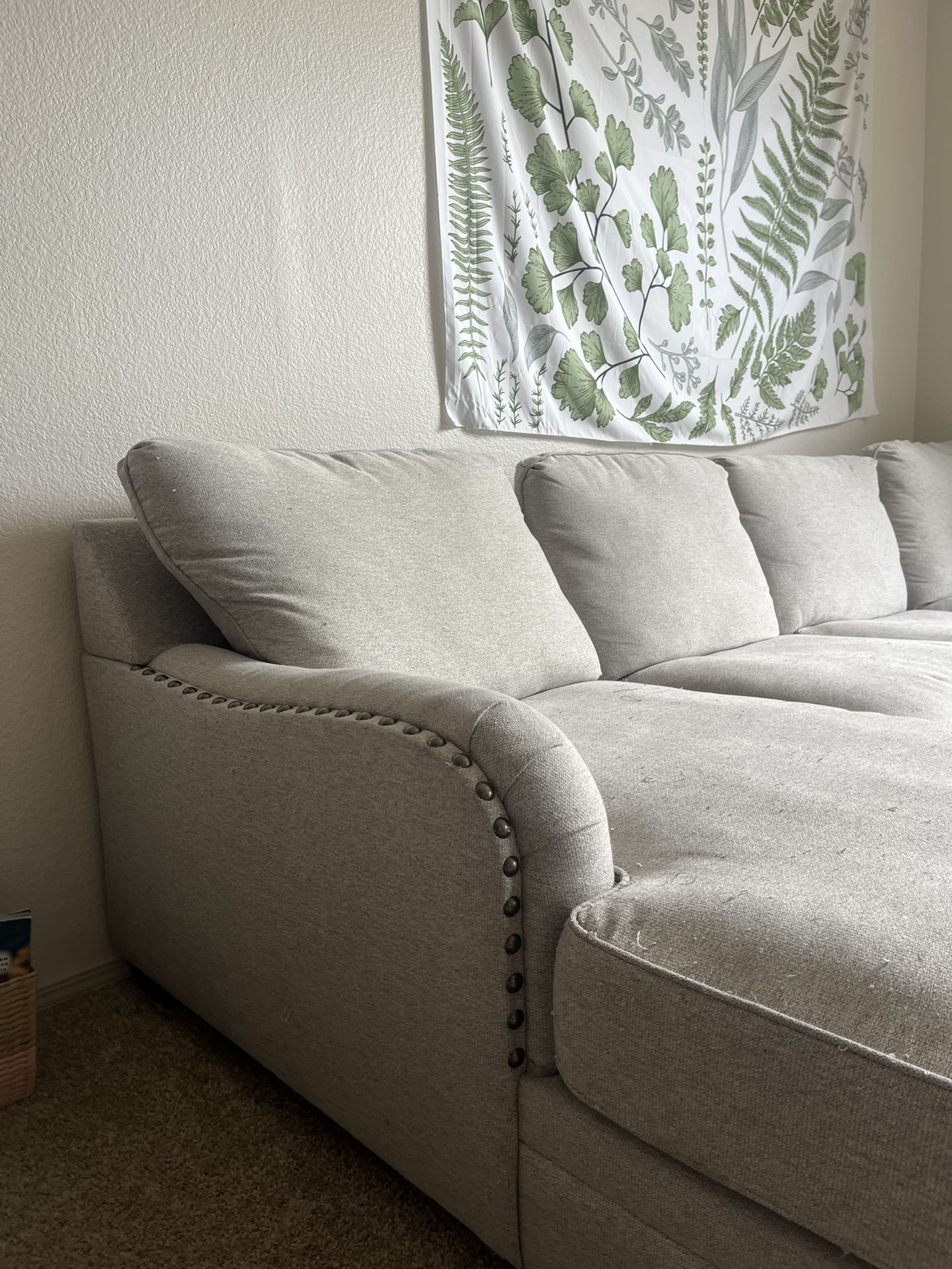 Grey sectional