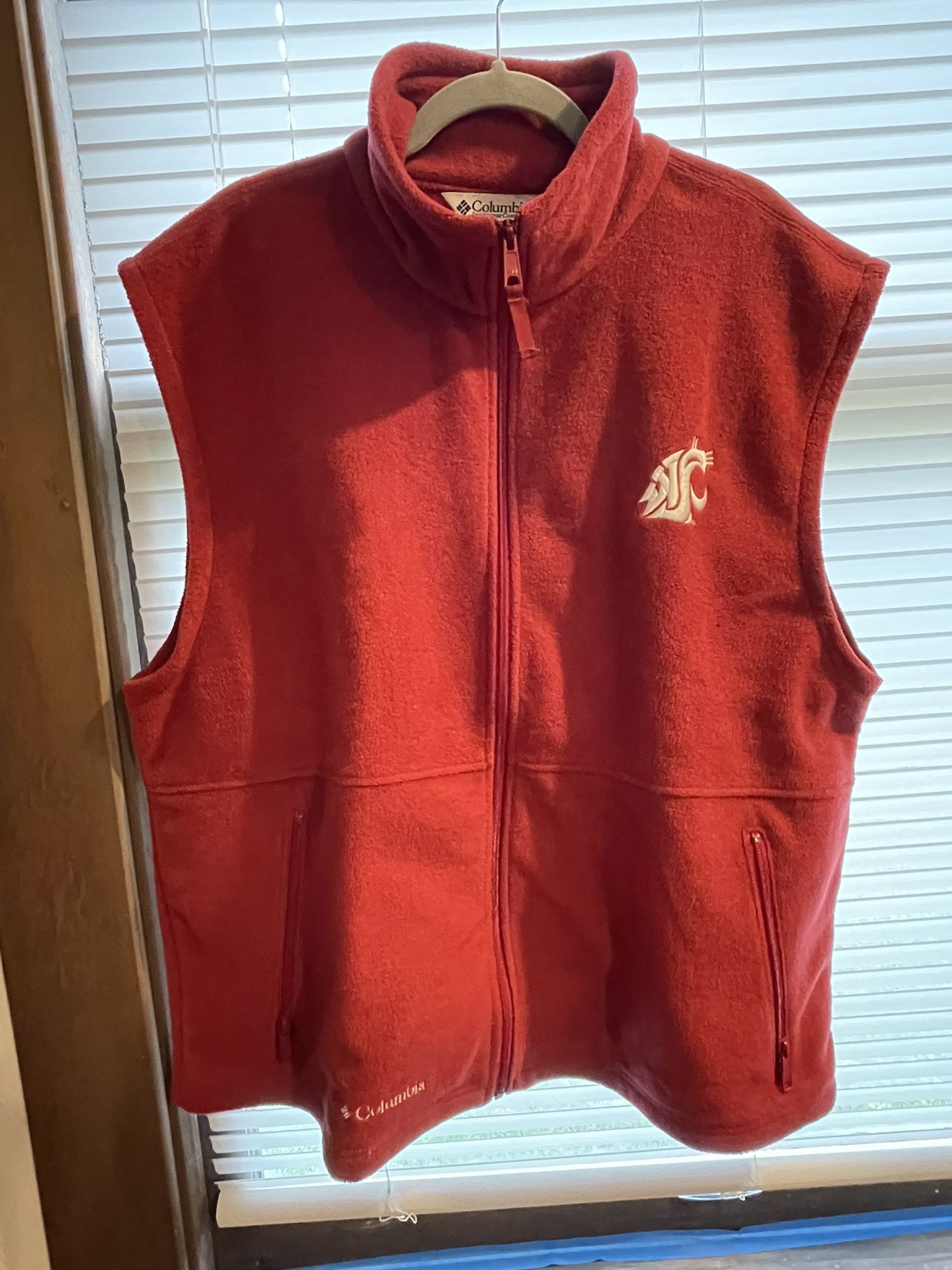 Wsu Fleece Sleeveless Columbia Shirt/jacket