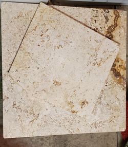 Travertine tiles