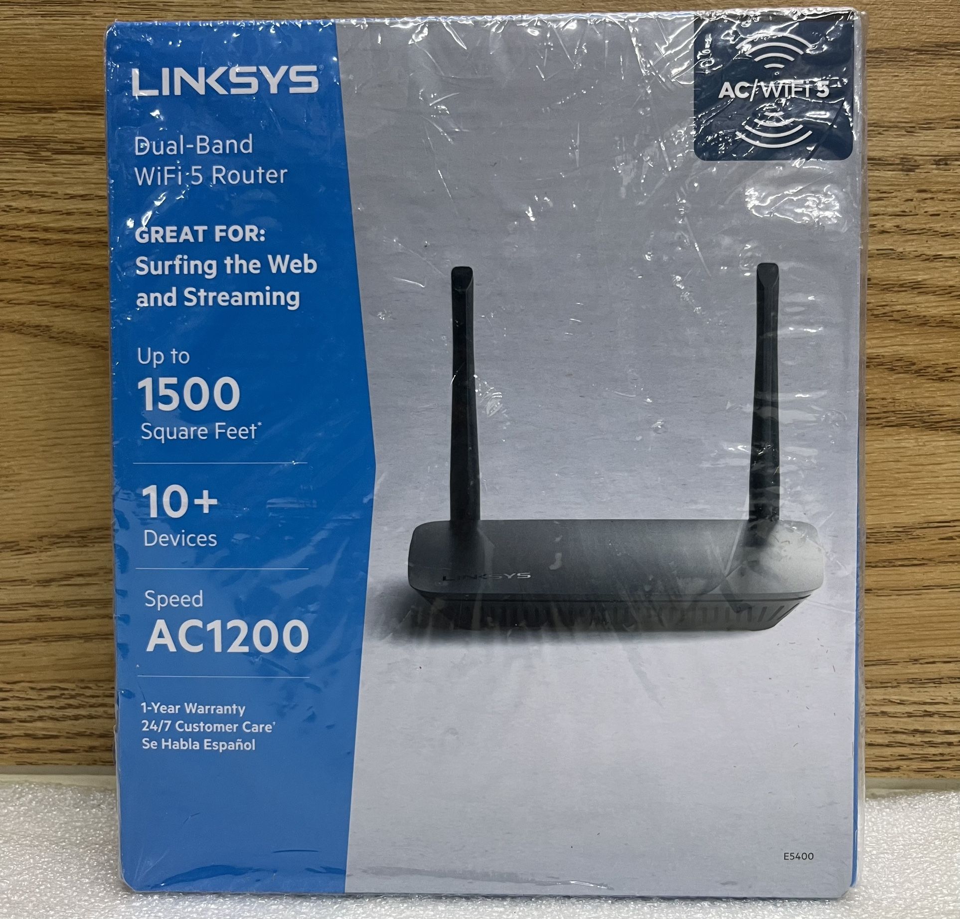 Linksys WiFi 5 Router Dual-Band AC1200 (E5400)