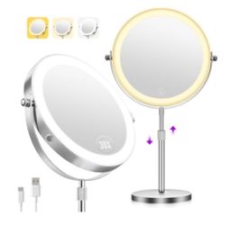 New 1X/30X Makeup Mirror with Lights, Vanity Mirror
