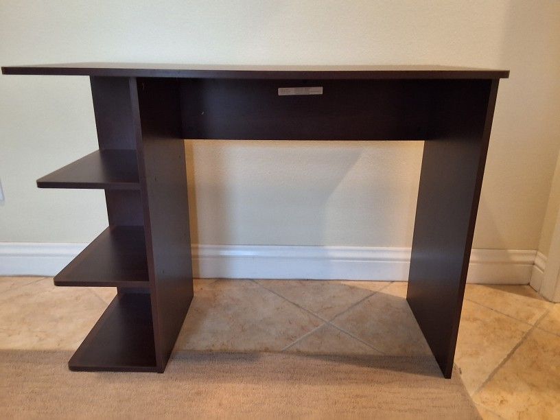 Easy 2 Go 40"W Student Desk with Bookcase – Compact, Functional Study Station