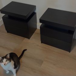 IKEA Nightstands (Set of 2) - Black | MUST GO!