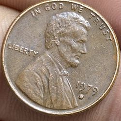 1979 Lincoln Penny Solid D Error 