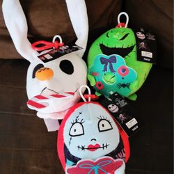 NIGHTMARE BEFORE CHRISTMAS PLUSH KEYCHAINS 