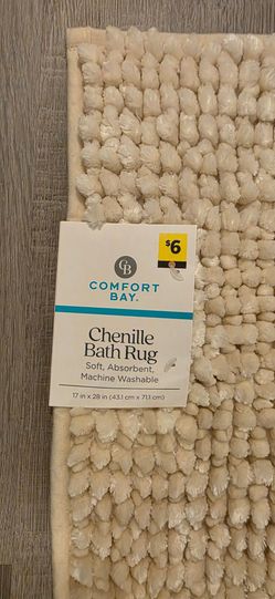 Chenille bath rug