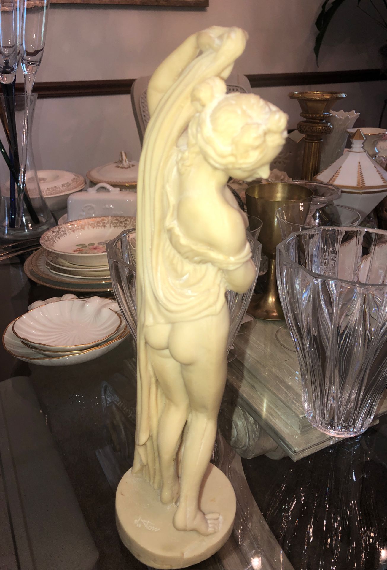 L.T.P.A.T. Feels Porcelain Sculpture of Aphrodite, engraved A. Rodin, Olympian, Greek, Roman, Gods, Turkish