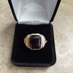 GENTLEMAN  RING STONE 1OK , 9.9GR size 11.5