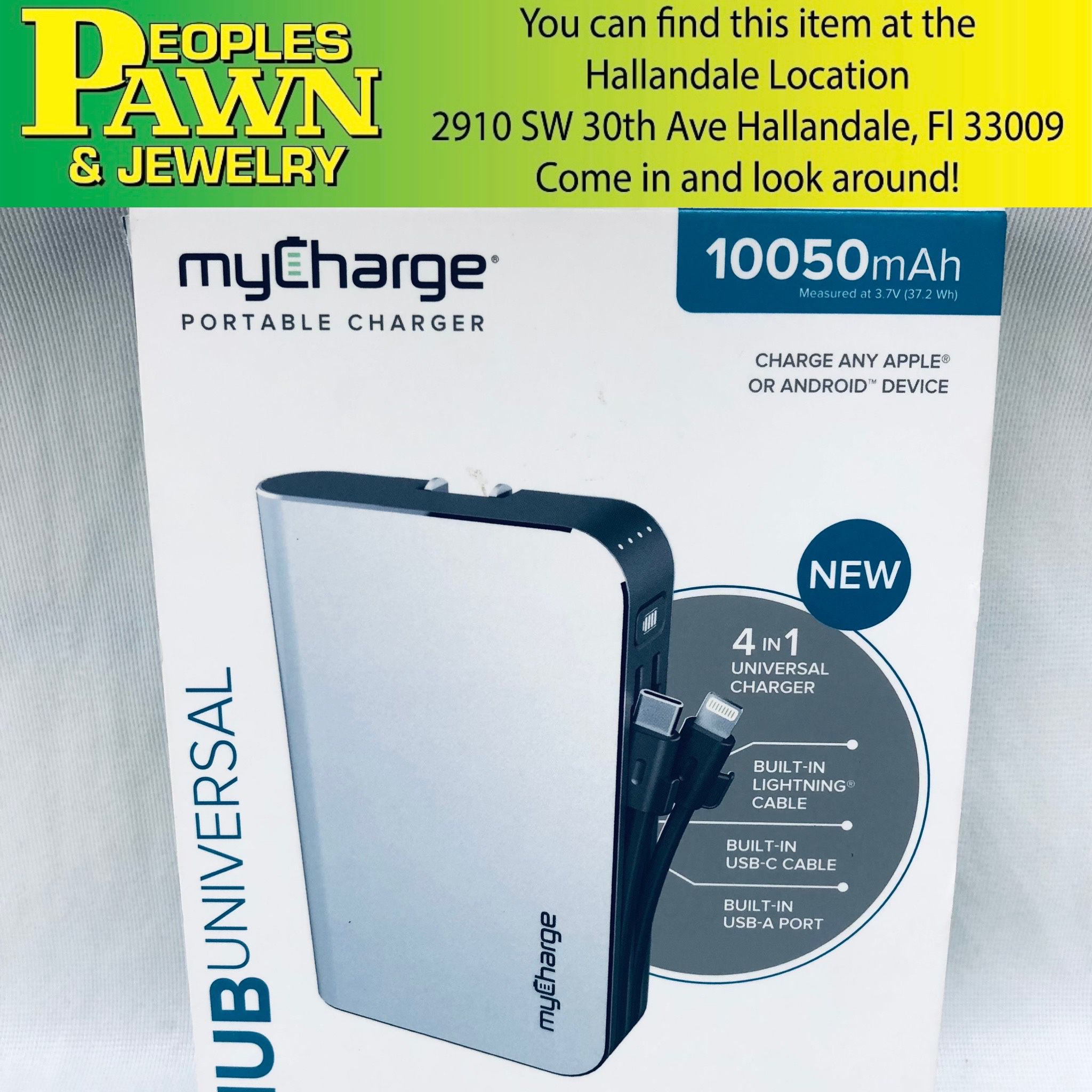 MyCharge Universal Portable Charger HubMax 10,050 Power Bank *NEW!