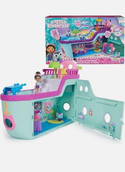 Gabby’s Dollhouse, Ship Cruise Ship Toy with 2 Toy Figures