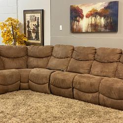 🤎 Power Reclining L-Shape Sectional – La-Z-Boy USA Made
